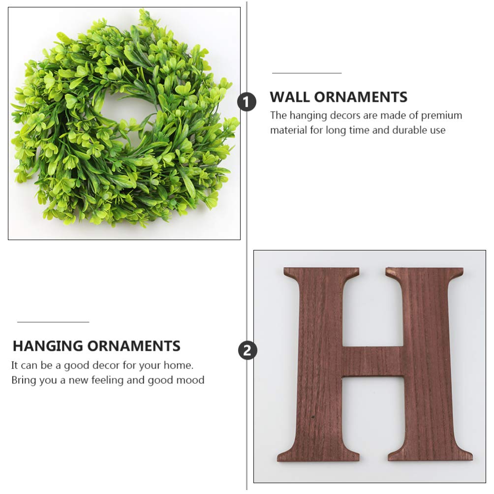 BESPORTBLE Wooden Wall Hanging Decor Set - Handcrafted Home Wall Art Ornament for Living Room, Bedroom & Indoor Decoration - Perfect for Boho, Farmhouse & Rustic Home Decor Styles