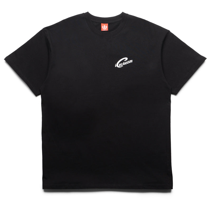 Black Ice Cream Waitress T-Shirt - Vintage Diner Style Tee for Casual Wear & Retro Themed Parties