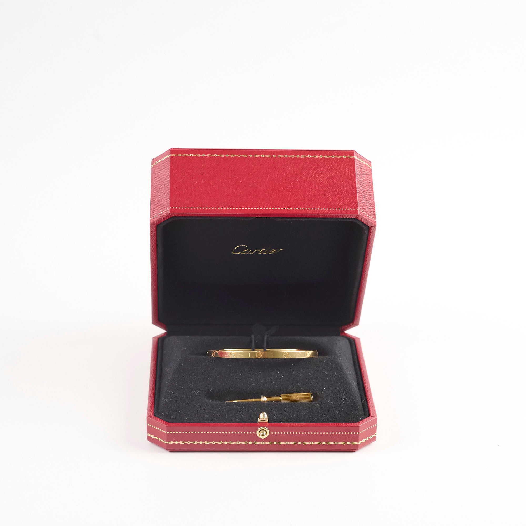 Cartier Small Love Bracelet 18K Yellow Gold Size 17 - Luxury Jewelry Gift for Women, Anniversary & Special Occasions