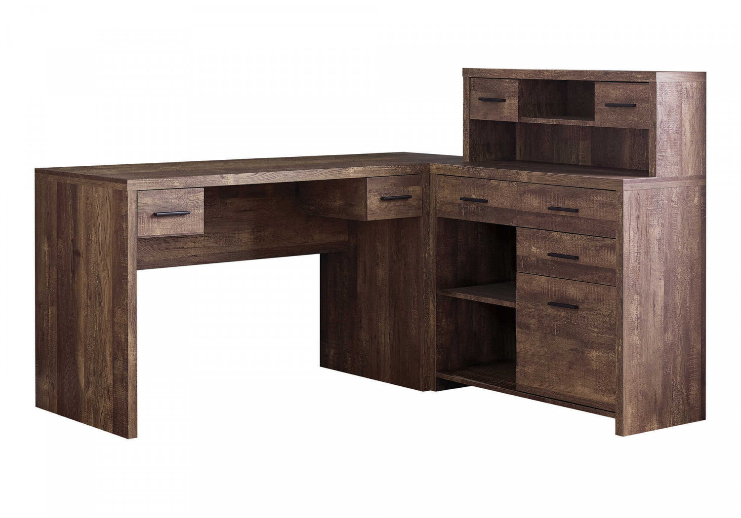 Varo Desk - Brown Wooden Writing Desk for Home Office | Perfect for Remote Work & Study