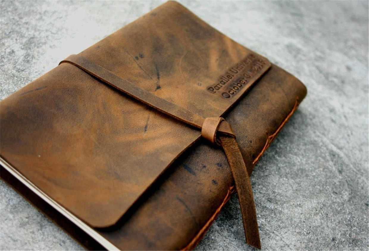 Personalized Brown Leather Journal - Handcrafted Notebook for Writing, Sketching & Note Taking - Perfect Gift for Writers, Students & Professionals - Office, School & Travel Use