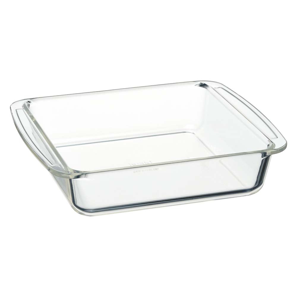 Iwaki Heat Resistant Glass Baking Dish - Oven Safe Casserole Pan for Baking, Roasting & Serving - Perfect for Lasagna, Casseroles & Desserts