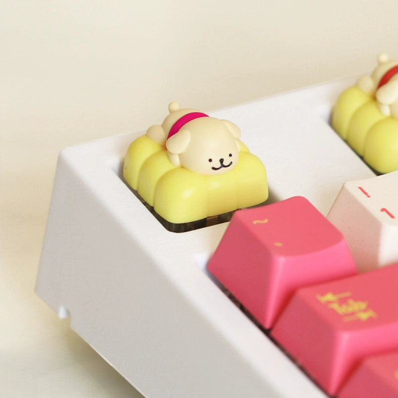 Custom Mechanical Keyboard Keycaps - Creative Cute Resin Personalized Keycaps with Line Dog Design for Gaming & Typing | Perfect for PC, Mac, Laptop Enthusiasts