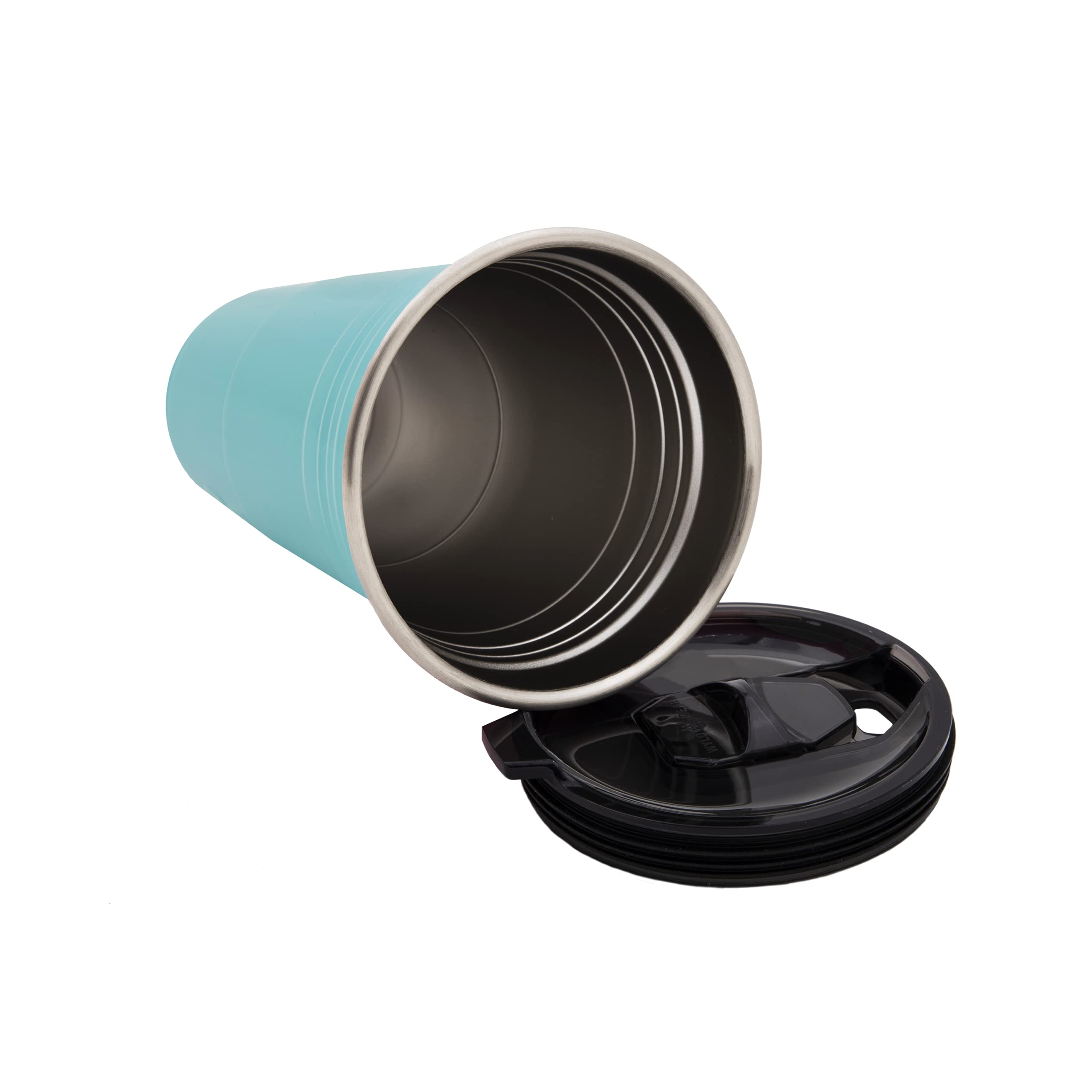 Wyld Gear 24 oz Insulated Stainless Steel Tumbler with Lid & Straw - Teal Blue Party Cup for Beer, Cocktails & Iced Drinks - Perfect for BBQs, Tailgating & Outdoor Events