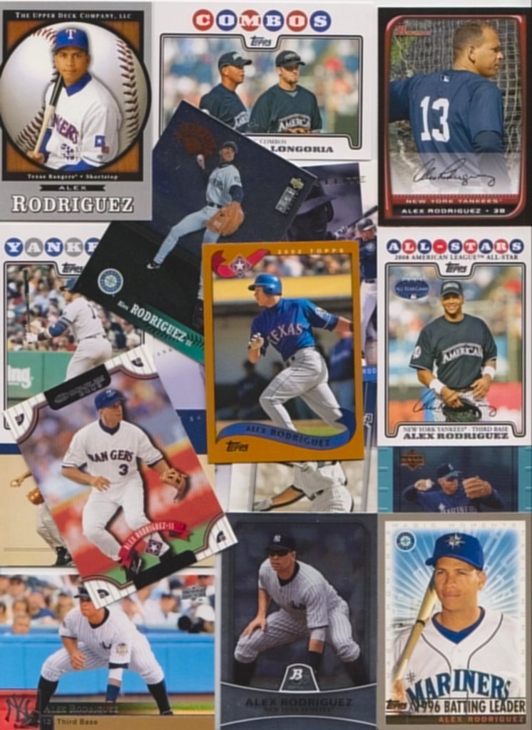Alex Rodriguez Baseball Cards - 50 Card Lot with Unique Collectibles for MLB Fans & Sports Memorabilia Enthusiasts - Perfect for Trading, Display, and Investment