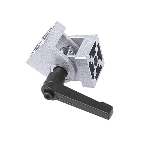 4040S Zinc Alloy Cabinet Hinges with Handle - Flexible Die Cast Pivot Joint Connector for Aluminum Extrusion Profiles | Durable Hardware for DIY Furniture & Cabinet Doors
