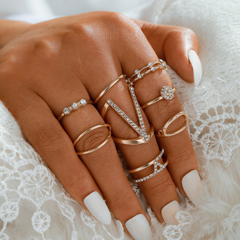 Adjustable Geometric Personality Ring - Unique Irregular Opening Design for Women & Men - Perfect for Everyday Wear, Gifts & Special Occasions