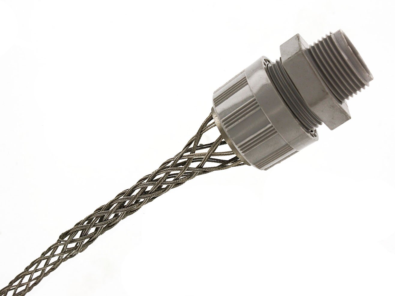 Leviton L7552 Strain Relief Connector, Nylon Cord Grip, 0.500-0.625 Inch, Sealed - Secure Cable Protection for Outdoor/Industrial Electrical Wiring