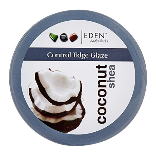 Eden Coco Shea Edge Control 6 oz - Natural Hair Styling for Smooth Edges & Flyaways - Perfect for Braids, Weaves & Natural Hairstyles
