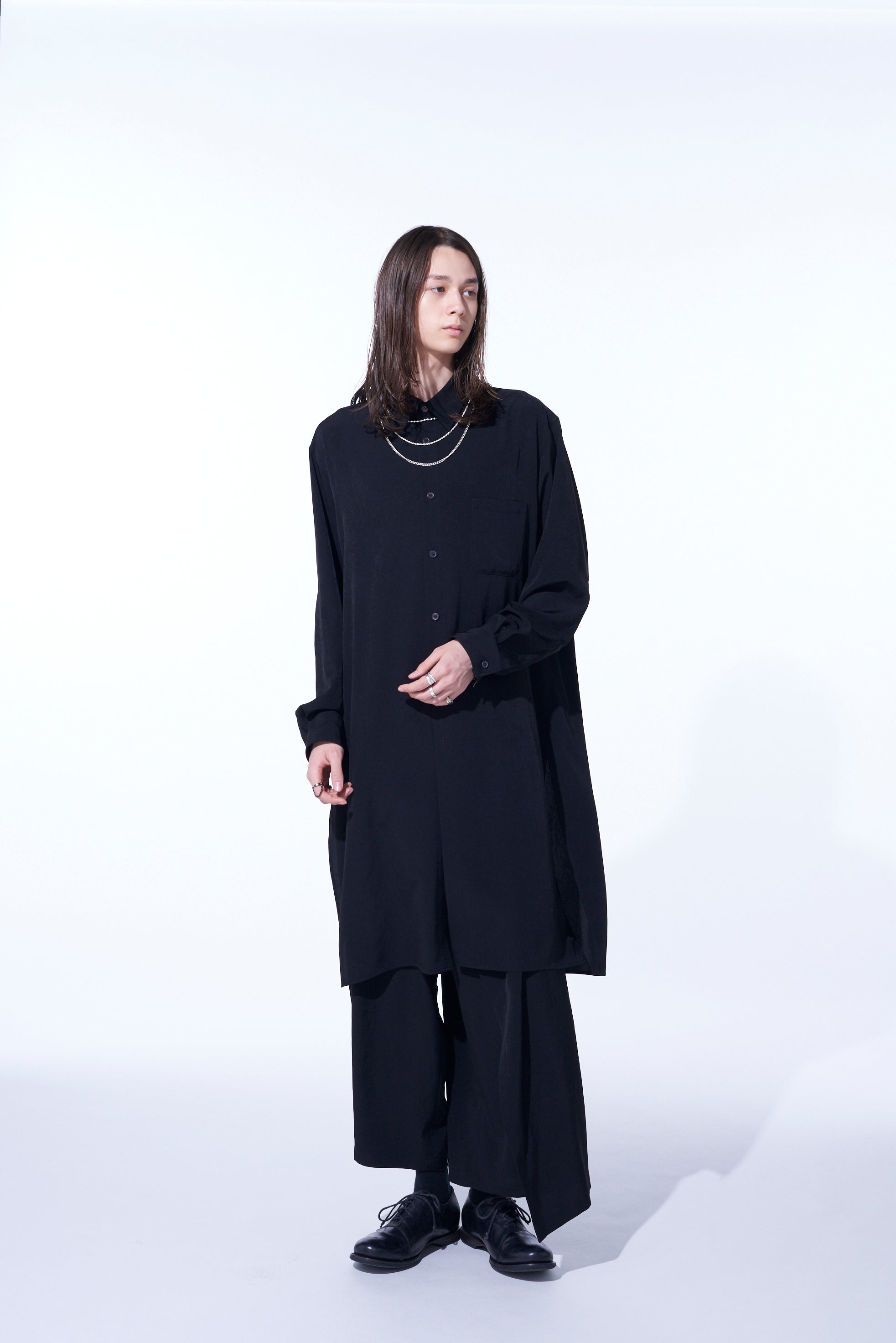 CREPE DE CHINE Regular Collar Loose Fit Long Sleeve Shirt for Women - Elegant Casual & Office Wear