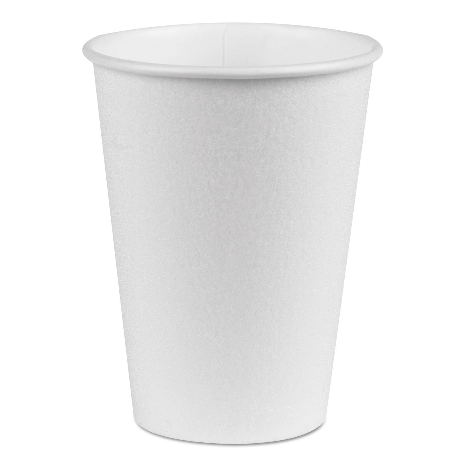 GP PRO Dixie PerfecTouch 12 oz White Disposable Paper Coffee Cups - 1000 Count (50 Cups/Pack, 20 Packs/Case) - Ideal for Offices, Cafes, Catering & Home Use