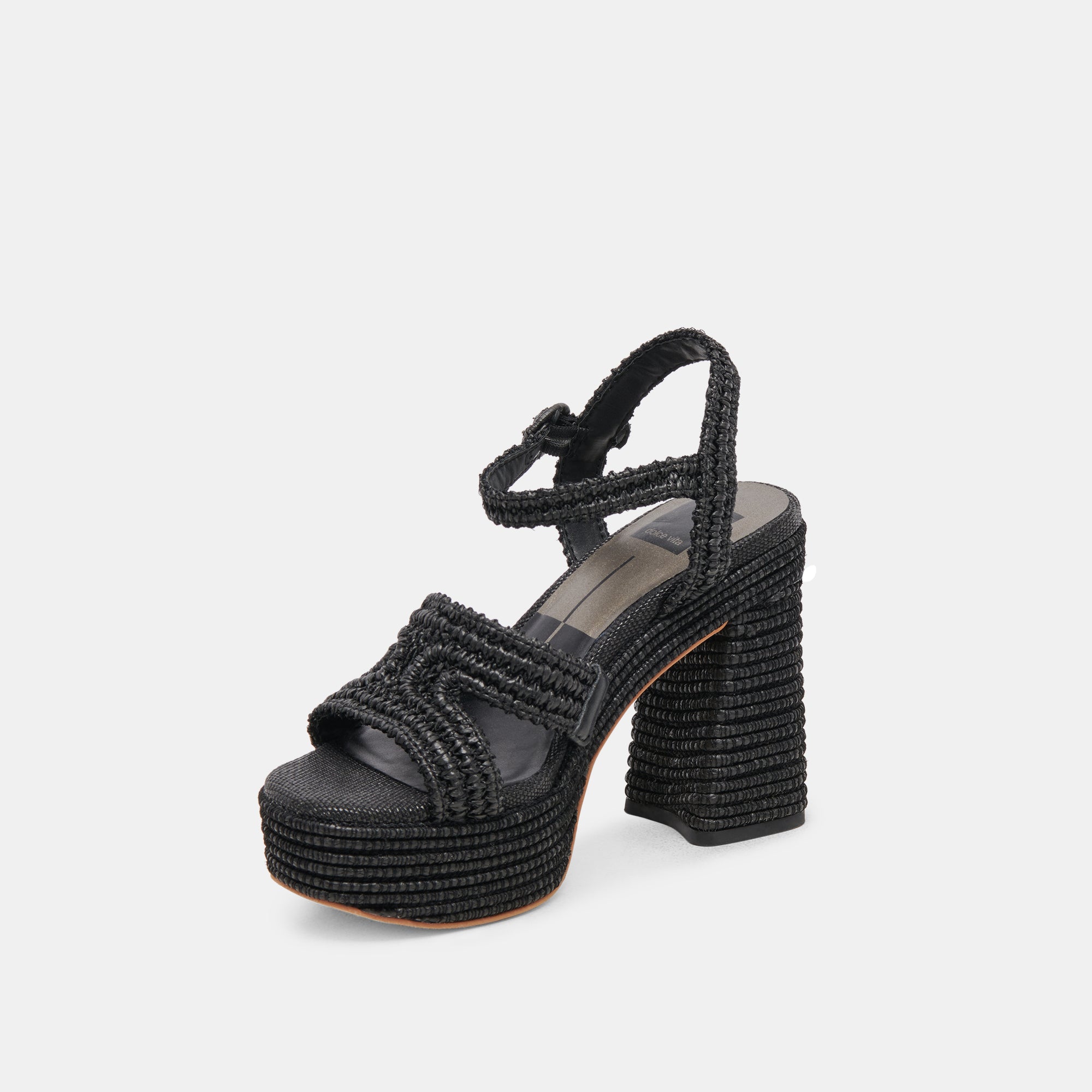 LACYE HEELS ONYX WOVEN - Stylish Women's High Heel Sandals for Parties, Weddings & Evening Events