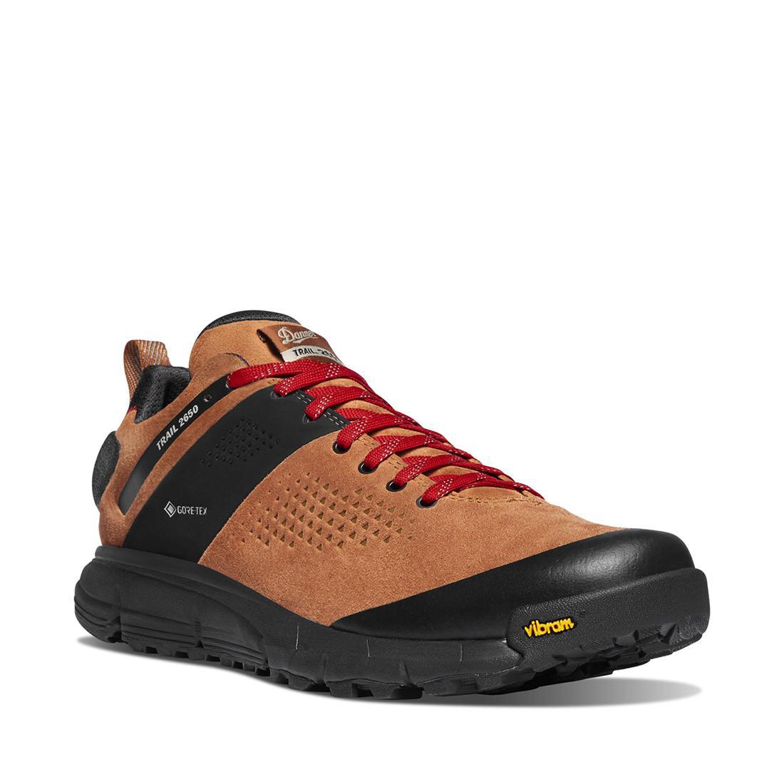 **Trail 2650 Suede GTX Hiking Shoes for Men - Waterproof Brown/Red - Perfect for Outdoor Adventures & Mountain Trekking**