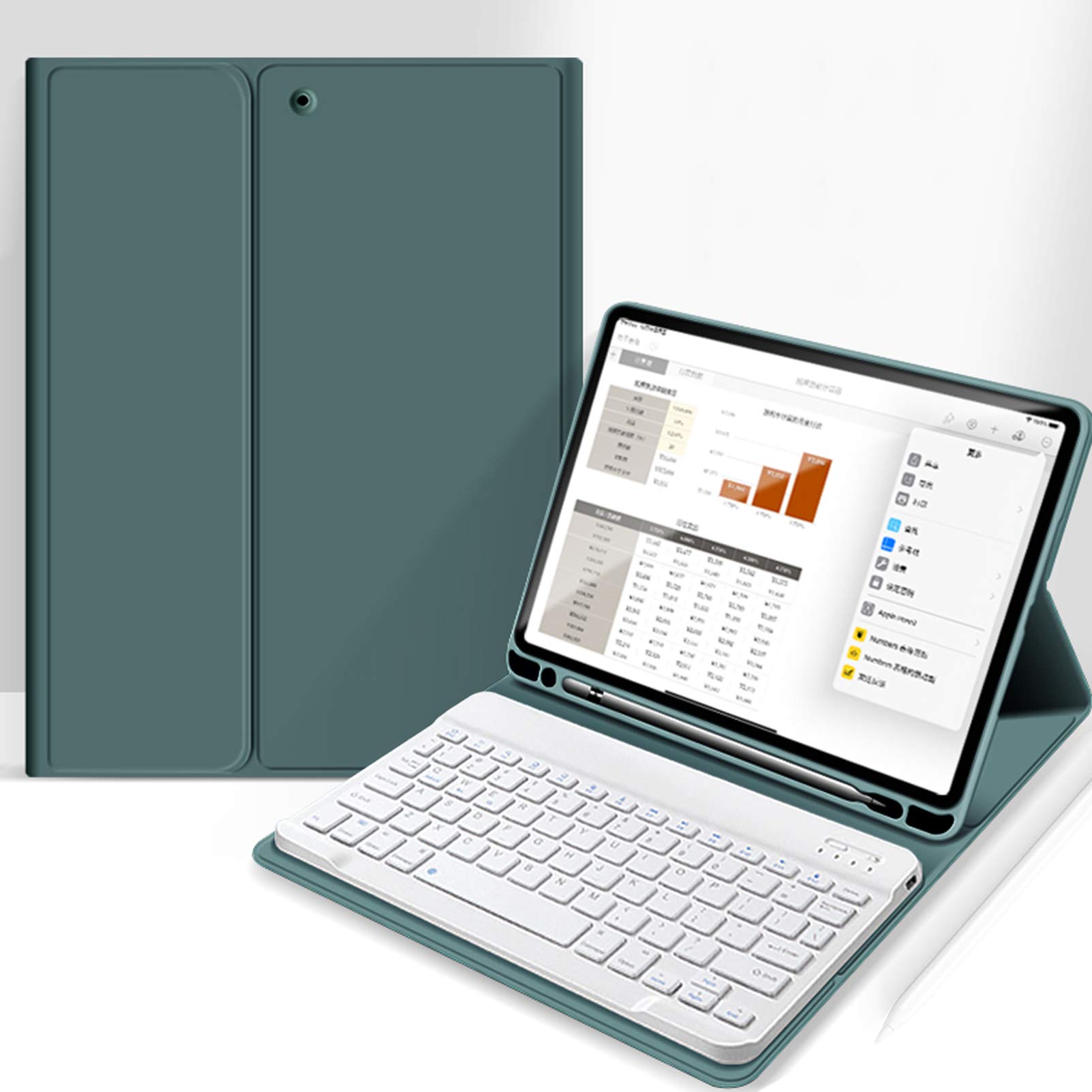 Premium Detachable Wireless Bluetooth Keyboard Case for iPad Air 5th/4th Generation (2022/2020) 10.9