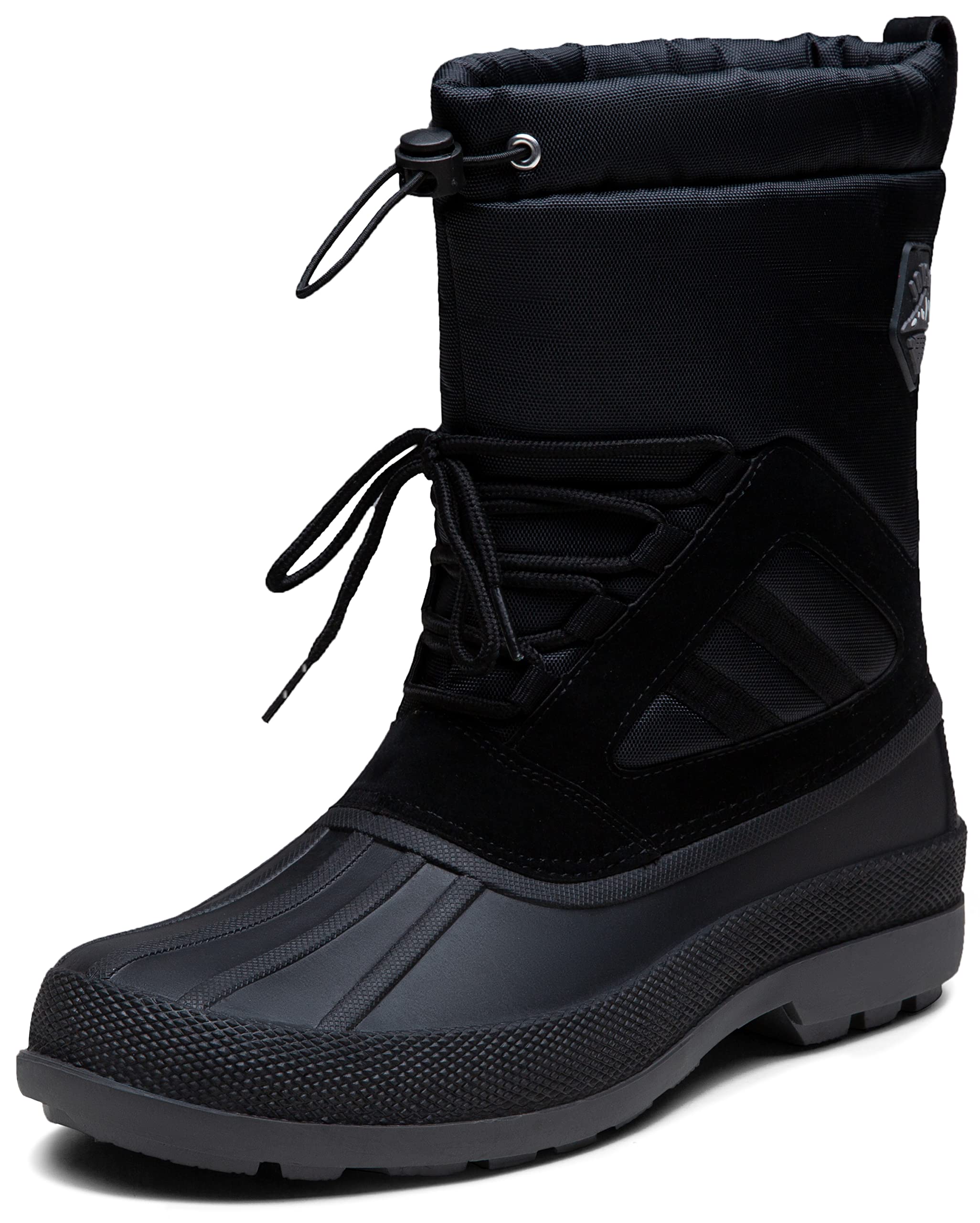 Jousen Men's Winter Boots - Lightweight Waterproof Snow Boots with Fur Lining for Warmth | Outdoor Hiking, Snow Activities & Cold Weather Wear