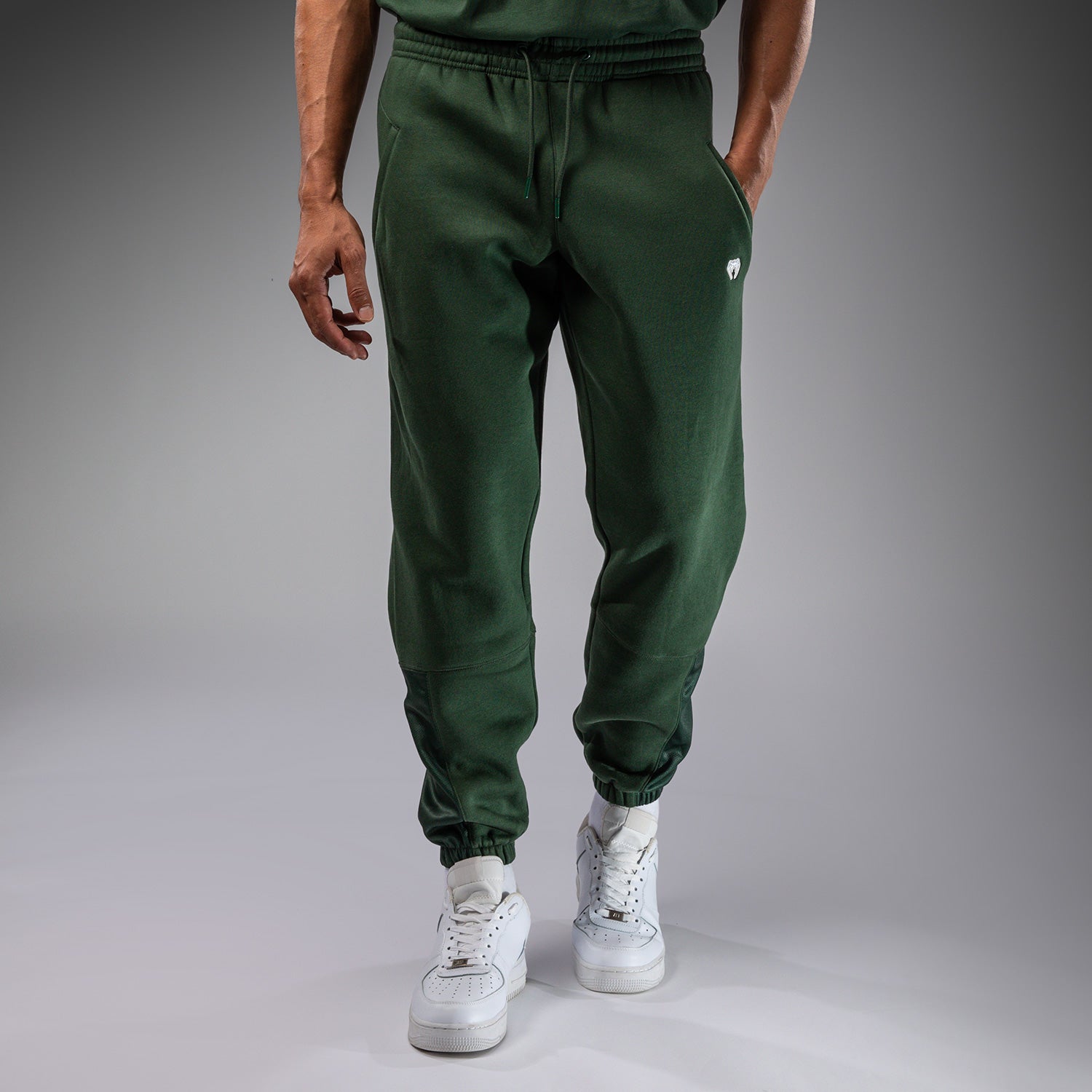 Venum Silent Power Joggers for Men - Lightweight Training Pants, Breathable & Comfortable Workout Joggers in Forest Green - Perfect for Gym, Running & Casual Wear