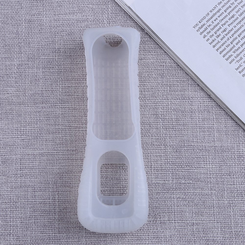 Premium Silicone Sleeve Protector for Nintendo Wii Remote Controller - Shockproof & Anti-Slip Cover (White) - Perfect for Gaming, Family Entertainment & VR Motion Control