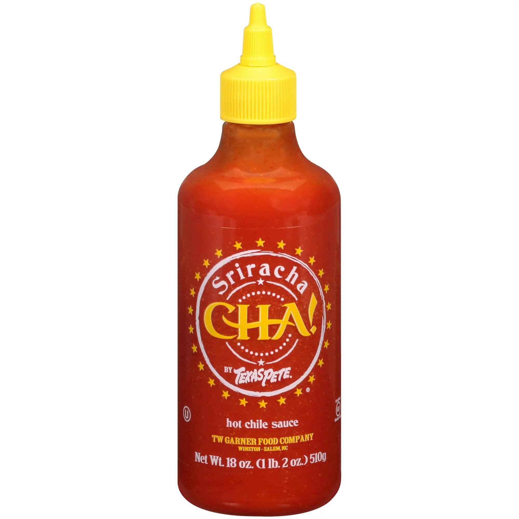 Texas Pete Sriracha Hot Chile Sauce 18oz - Spicy Sriracha Flavor for Cooking, Dipping & Grilling - Perfect for Asian Dishes, Wings & Burgers