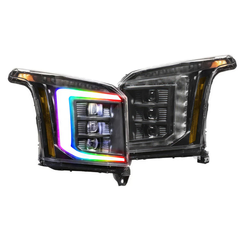 Morimoto XB LED Headlights for GMC Yukon (2015-2020) - Multicolor Flow Series | Premium Lighting Upgrade for Off-Road & Night Driving