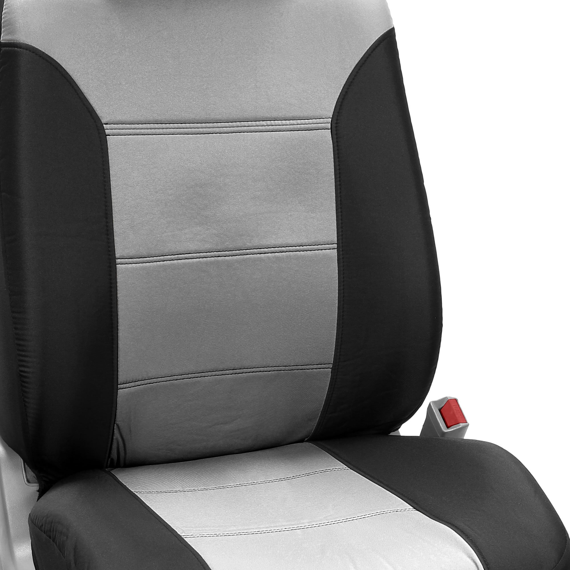 Premium FH Group Universal Car Seat Covers - Classic Khaki 3-Row Set with Airbag Compatibility | Split Rear Design for Cars, Trucks & SUVs | Durable Interior Accessories for Daily Commute, Road Trips & Family Protection