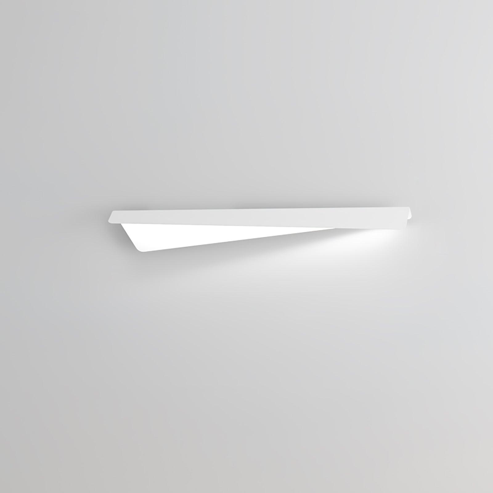 Modern LED Folding Line Wall Light - Adjustable Dimmable Indoor/Outdoor Sconce for Bedroom, Living Room, Hallway & Patio Lighting