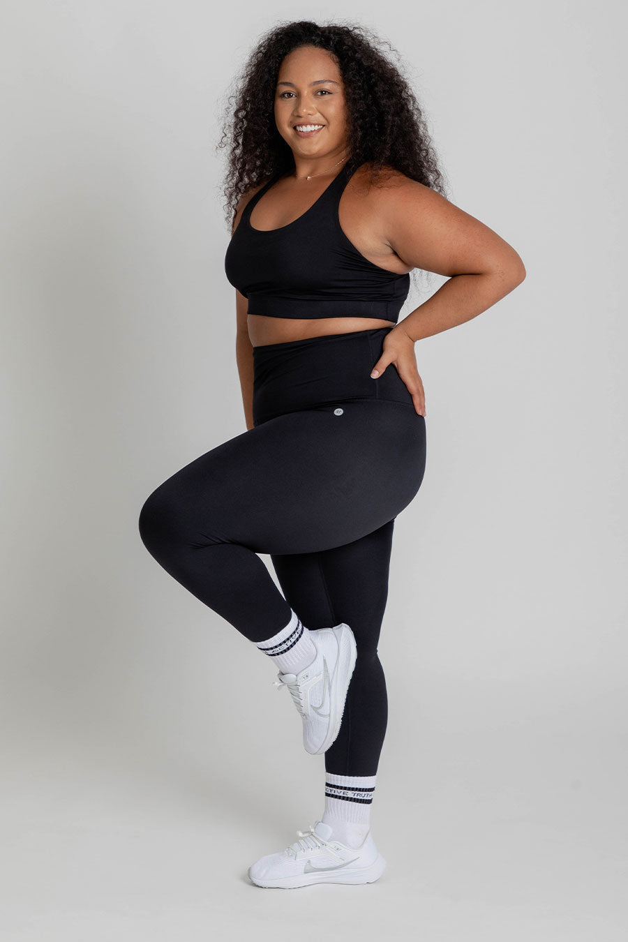 Essential High Waist Workout Leggings for Women - Black | Yoga, Running & Gym Activewear