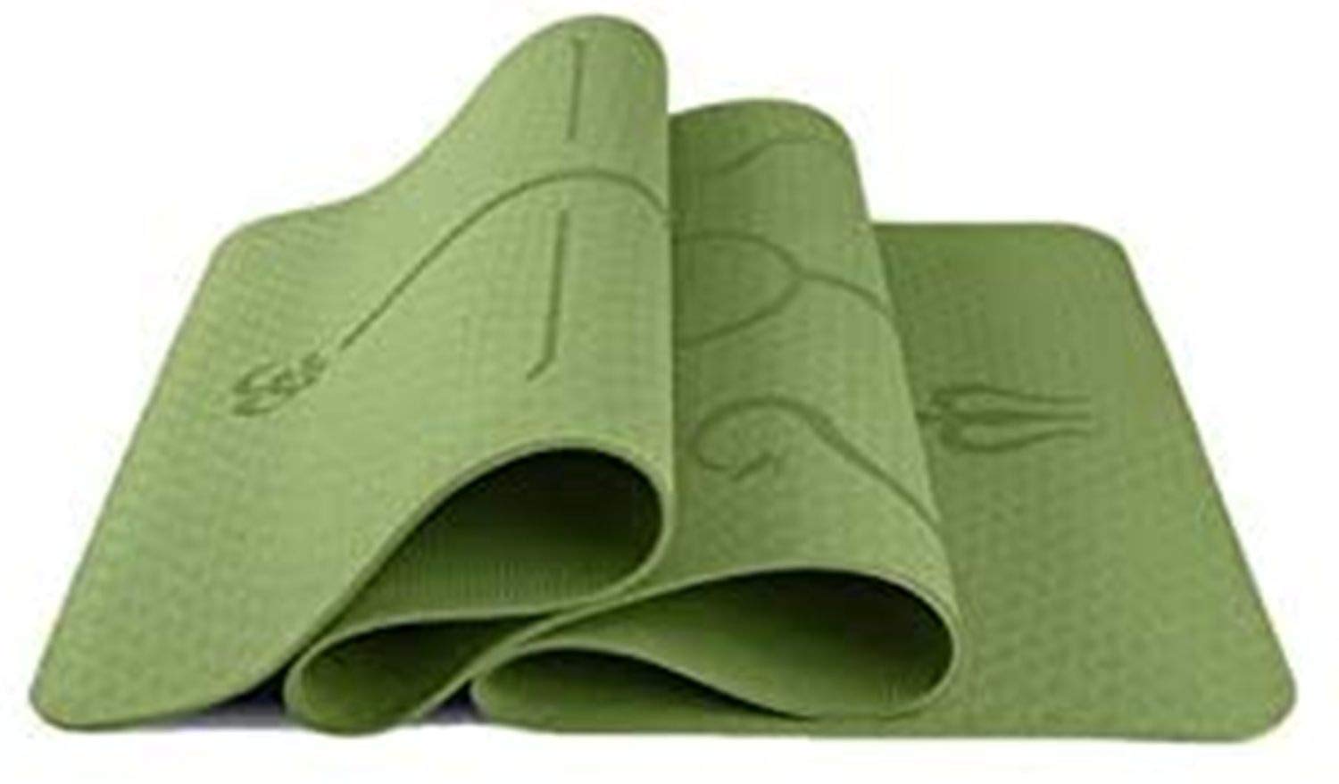 Premium Non-Slip Neti Yoga Mat - Eco-Friendly Fitness Exercise Mat with Alignment Markers & Carrying Bag - Ideal for Home Workouts, Hot Yoga, Pilates and Meditation