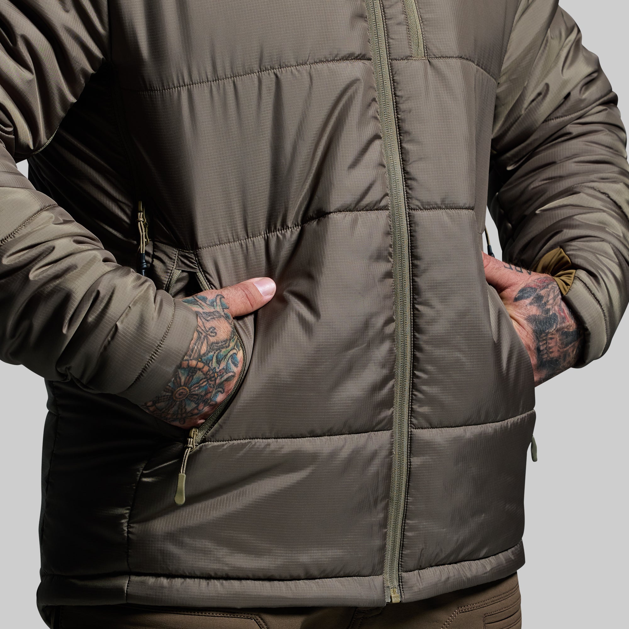 Men's Tundra Jacket 2.0 - Waterproof Winter Coat for Hiking & Outdoor Activities | Windproof Insulated Parka for Cold Weather | Earth Color