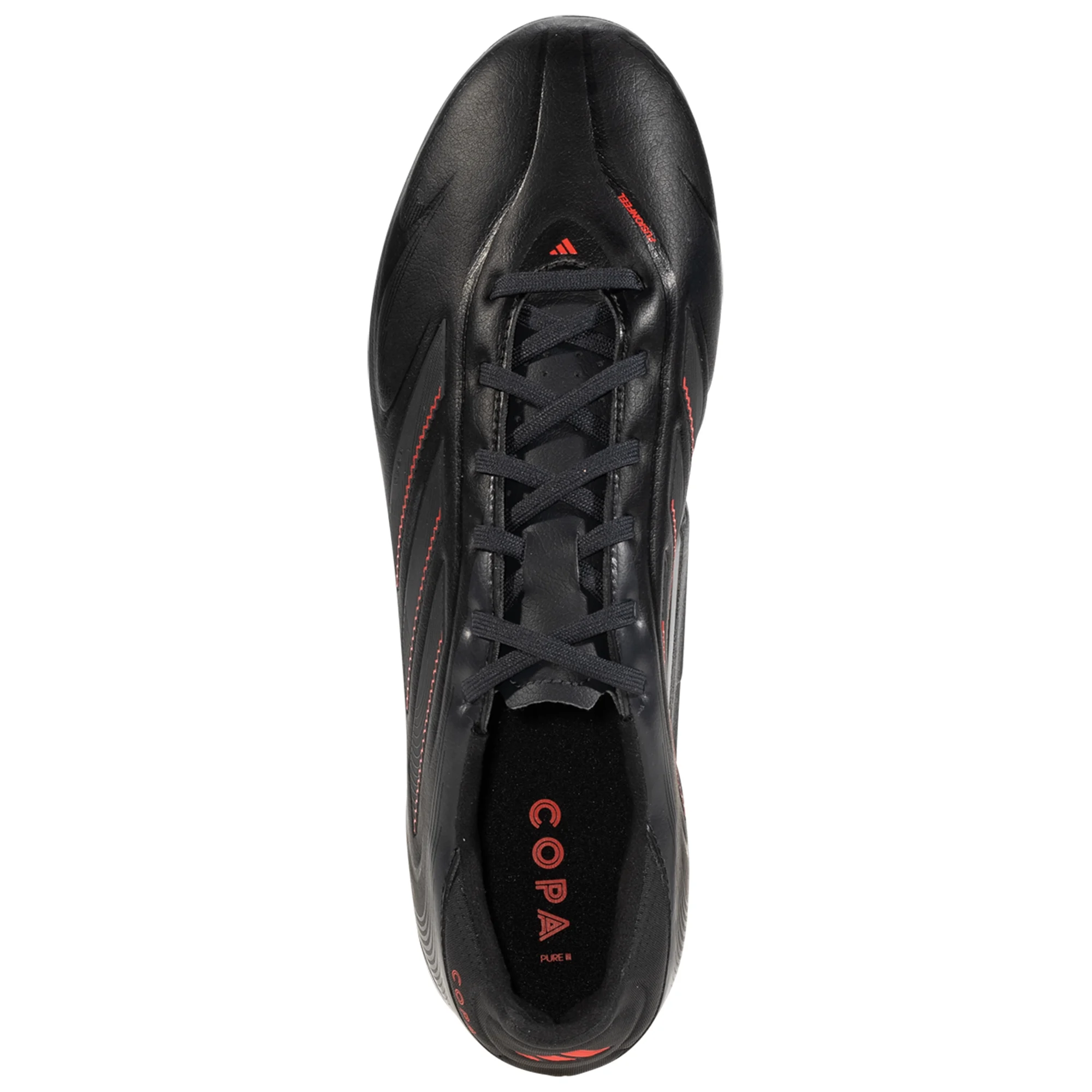 Adidas Copa Pure III League FG/MG Soccer Cleats for Men - Black/Carbon/Red - Firm Ground & Multi-Ground Football Boots - Perfect for Competitive Matches and Training Sessions