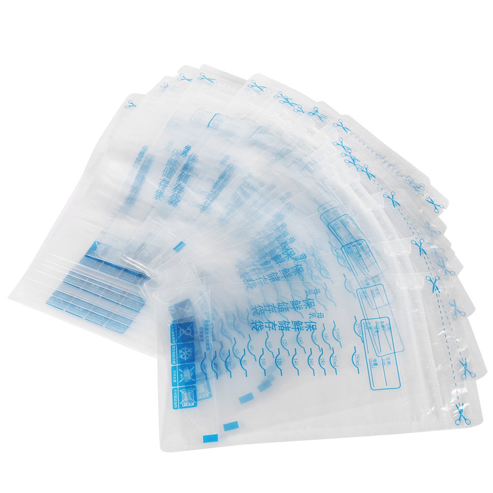 Fdit 30pcs Pre-Sterilized Breast Milk Storage Bags with Accurate Measurements & Leak-Proof Seal | BPA-Free Freezer Safe Breastmilk Bags for Pumping, Travel & Long-Term Storage