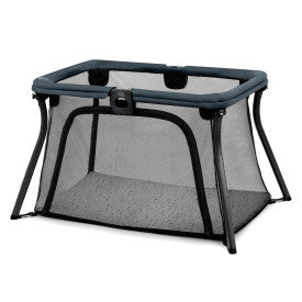 Chicco Alfa Lite Lightweight Travel Playard - Portable Baby Crib for Travel & Home Use, Midnight Blue - Perfect for Nursery, Daycare & On-the-Go Parents