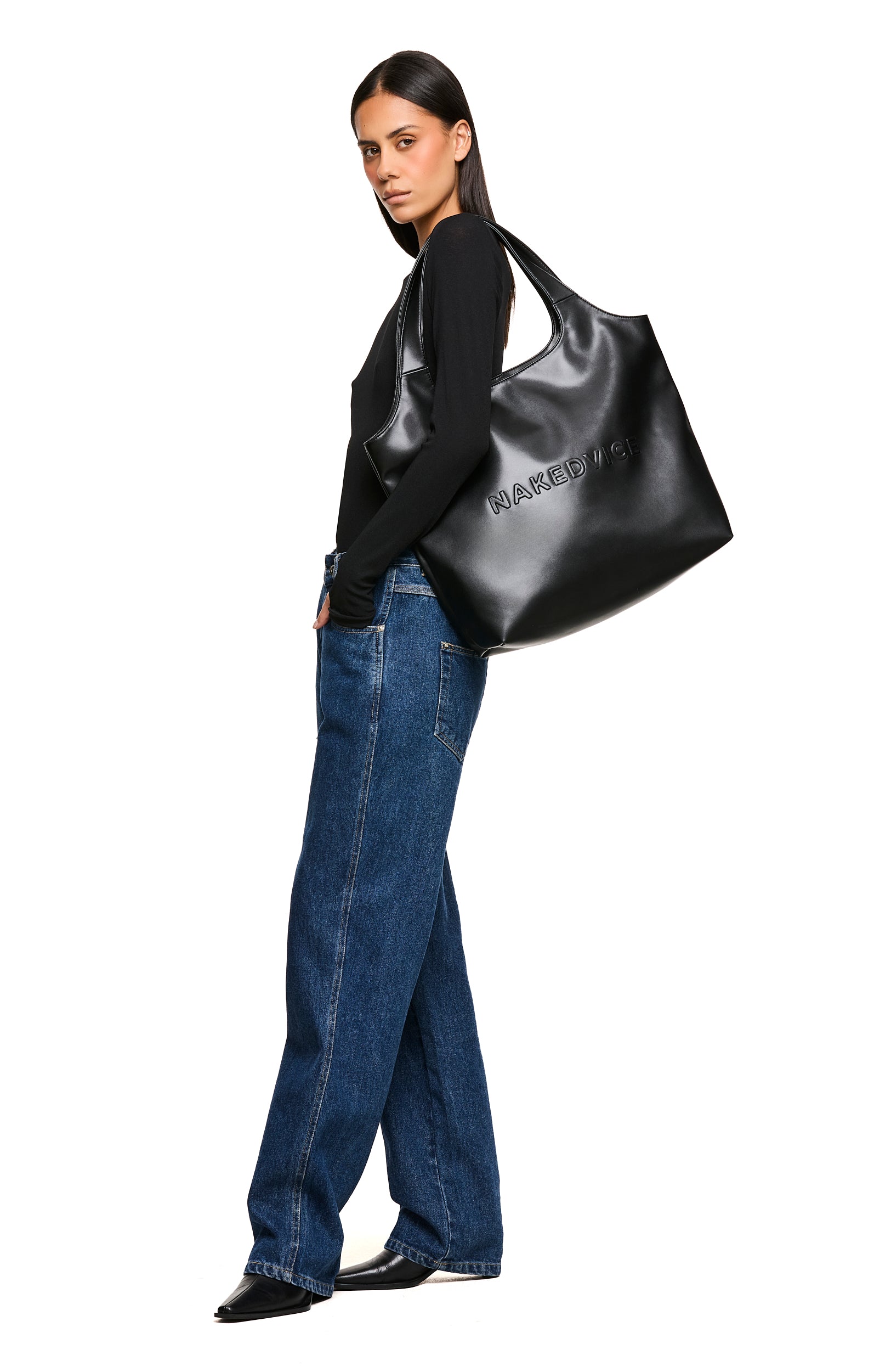Tammy Black Tote Bag - Stylish & Durable Women's Handbag for Work, Travel & Everyday Use