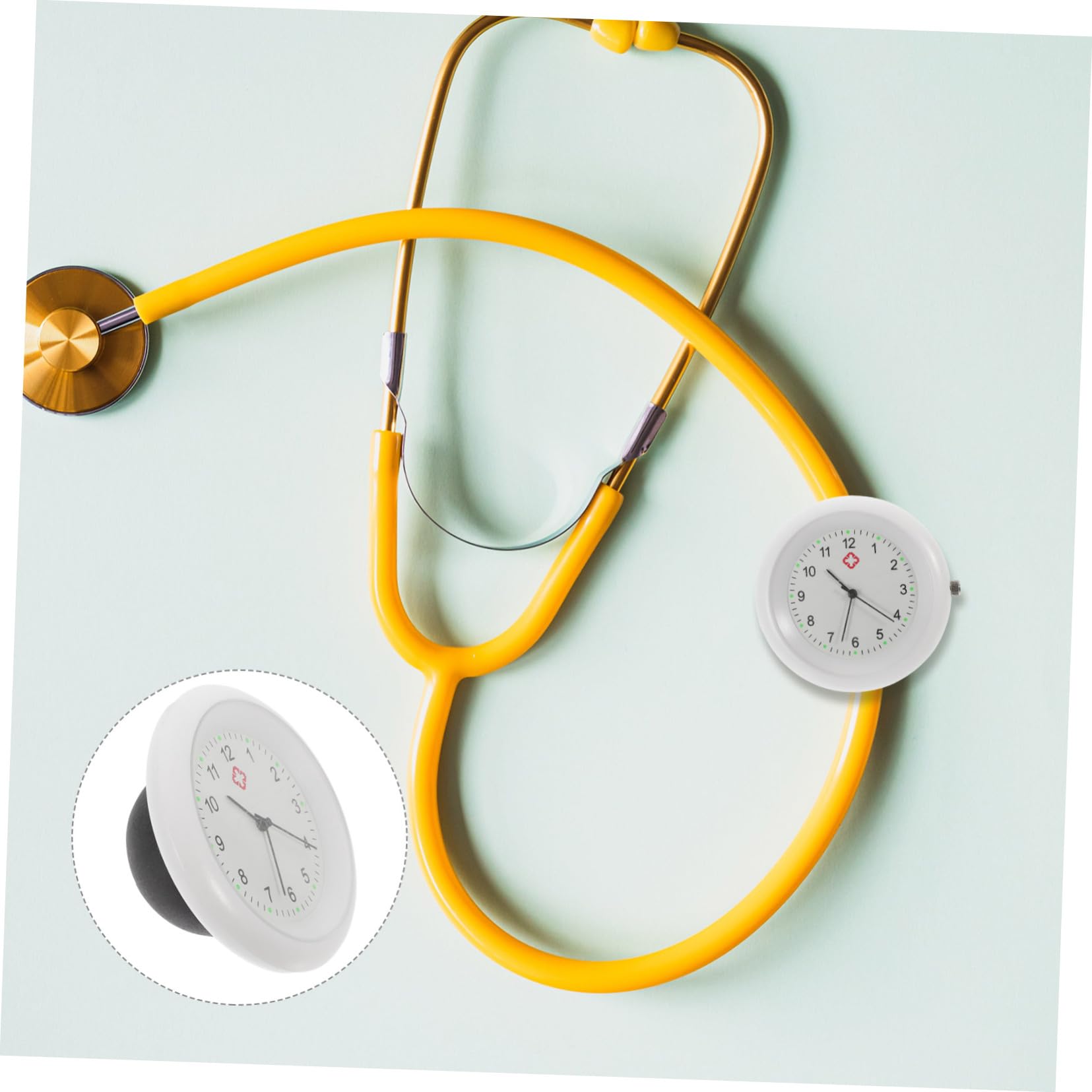 Professional Stethoscope Watch for Nurses & Doctors - Clip-On Portable Medical Watch with Chest Piece - Ideal for Clinical Use, Patient Monitoring & Medical Training
