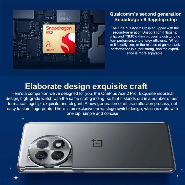 OnePlus Ace 2 Pro Genshin Impact Paimon Edition Smartphone - 16GB RAM 512GB Storage | 120Hz AMOLED Display | 50MP Camera | Gaming Phone for Genshin Impact Fans | Perfect for Mobile Gaming & Streaming