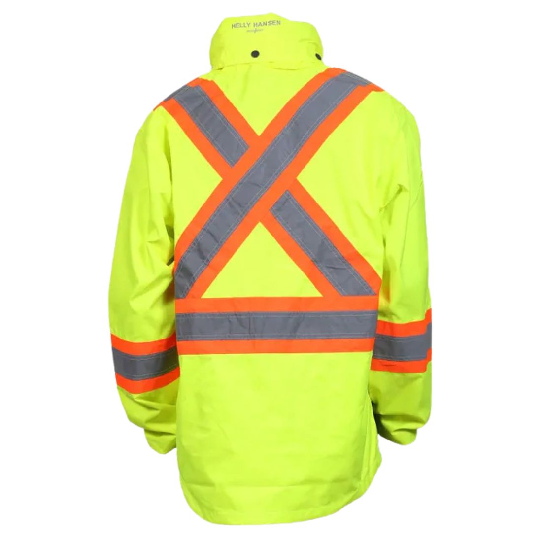 Helly Hansen Alta Hi Vis CSA Certified Men's Waterproof Shell Jacket - High Visibility Safety Yellow for Construction & Outdoor Work
