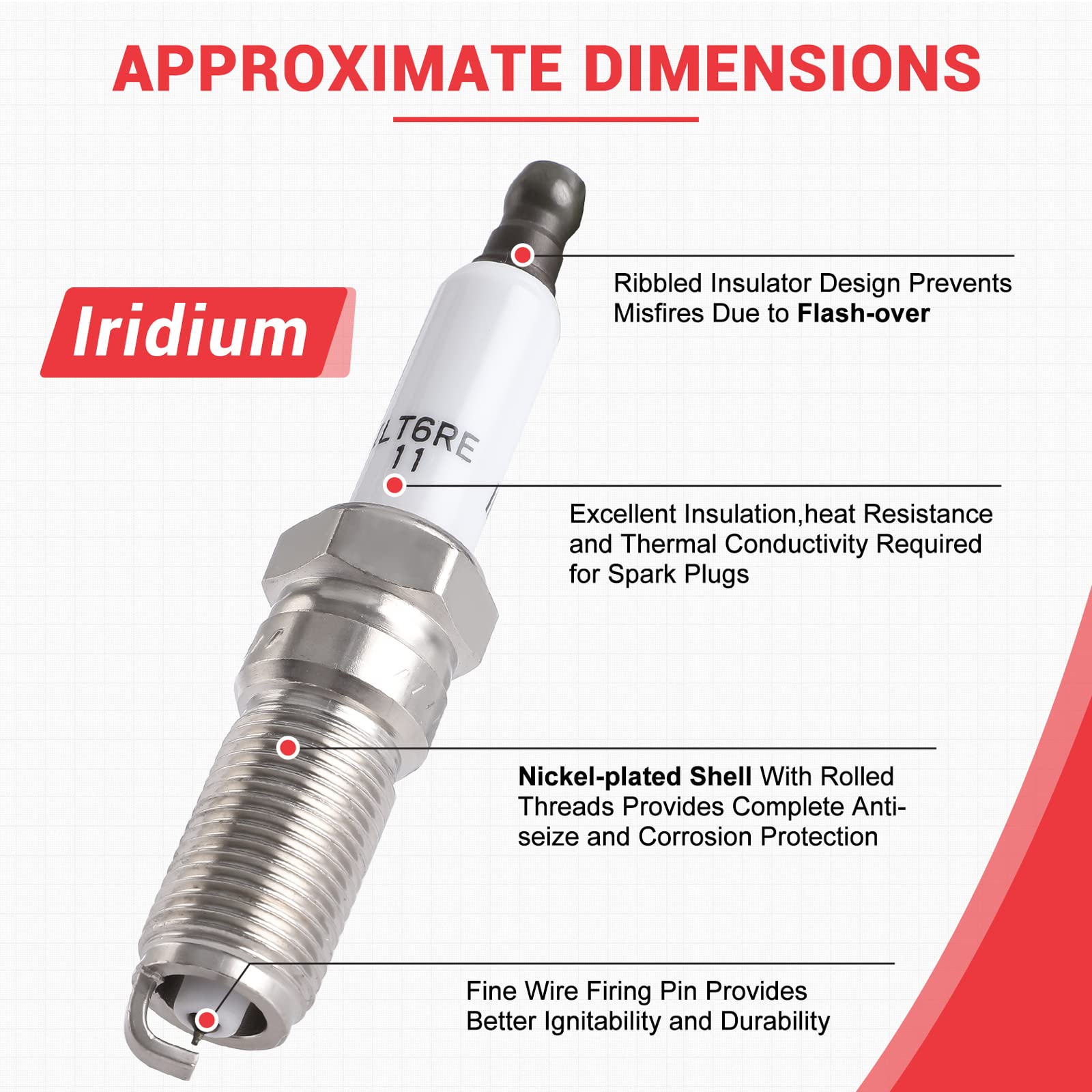 4 Pack Ignition Coils & Double Iridium Spark Plugs UF596 UF619 Coil Pack Kit - Compatible with Toyota Corolla, Pontiac Vibe, Lexus CT200h, Scion Matrix 2008-2017 1.8L L4 (Replaces 90919-02258) - Improve Engine Performance & Fuel Efficiency