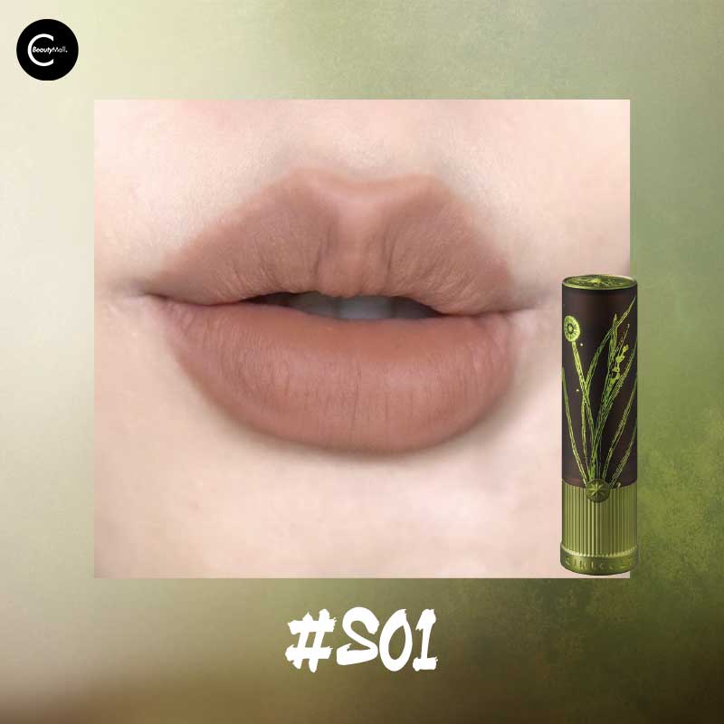 GIRLCULT Herbal Compendium Series Love Whisper Lipstick - Vegan & Moisturizing Matte Lip Color for Women, Long-Lasting & Non-Drying, Perfect for Date Night & Everyday Wear