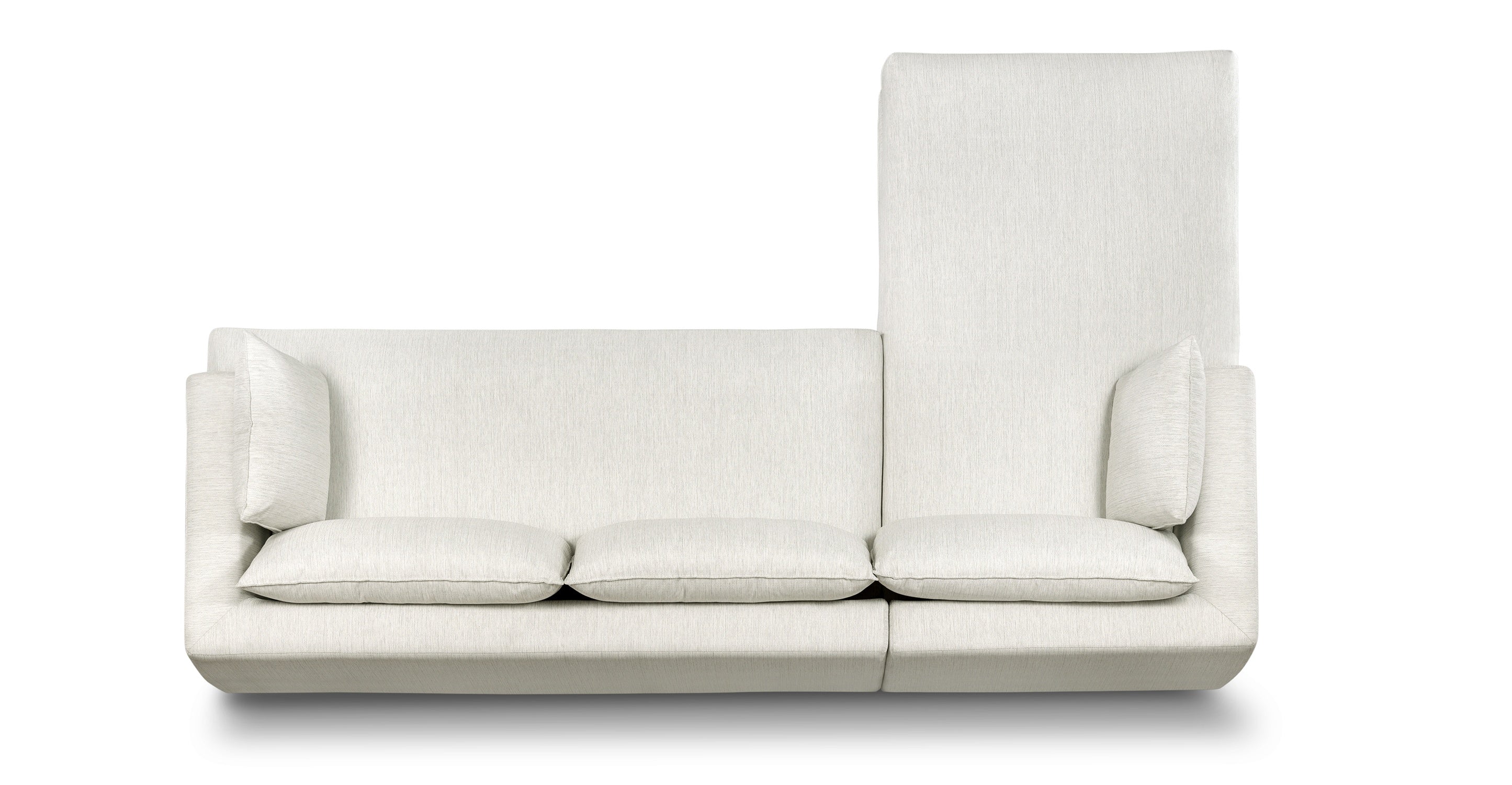 Modern Marcel Left Facing Sectional Sofa - L-Shaped Corner Couch for Living Room, Family Room & Home Theater | Comfortable Upholstered Fabric Sectional with Reversible Chaise