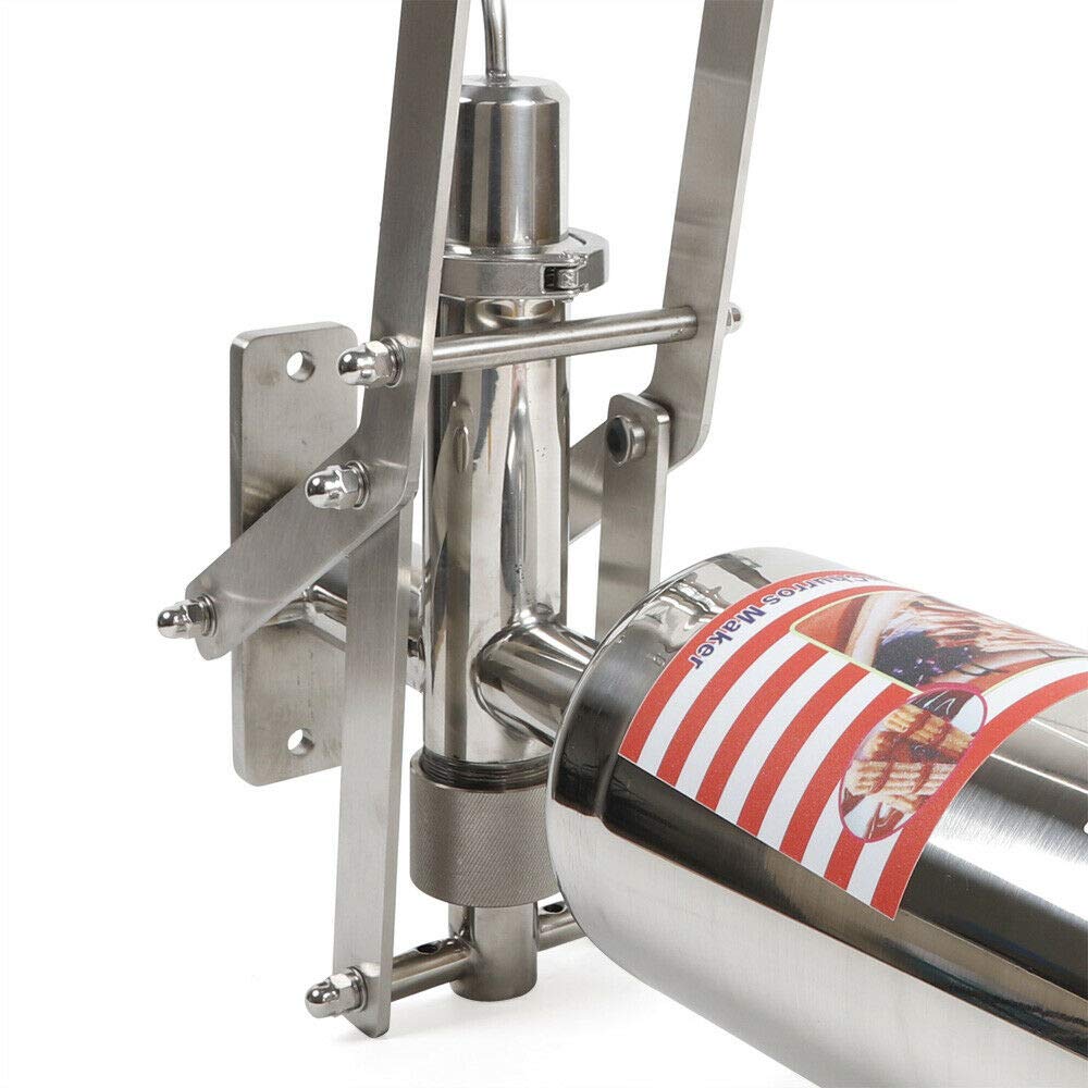 5L Commercial Churros Filler Machine - Stainless Steel Hand Crank Churro Maker for Spanish Donuts - Perfect for Restaurants, Bakeries & Home Use - Easy Manual Operation for Latin Fruit Filling