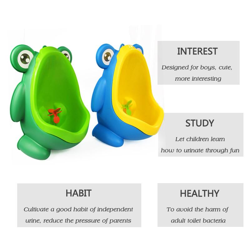 Frog-Shaped Boys' Potty Trainer - Portable Toddler Urinal for Easy Potty Training | Ideal for Home, Travel & Daycare Use