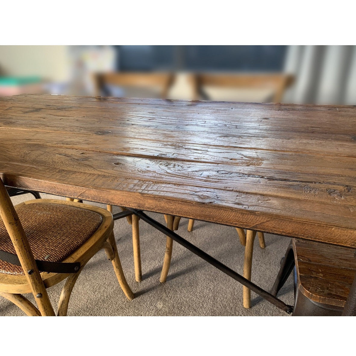 180cm Long Island Dining Table - Modern Kitchen Island with Extendable Leaves for Family Gatherings & Entertaining