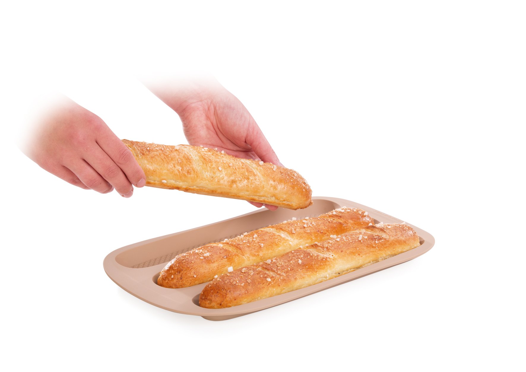 Tescoma Baguette Pan Della Casa - Premium Non-Stick French Bread Baking Pan for Homemade Baguettes, Perfect for Baking, Cooking, and Serving Fresh Artisan Bread at Home