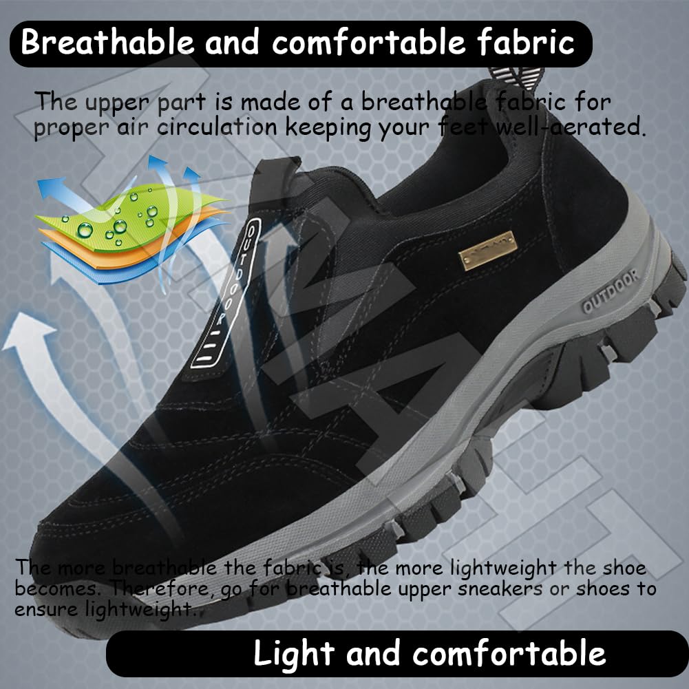 AZMAHT Men's Lightweight Hiking Shoes - Breathable Trekking Shoes for Outdoor Adventures, Mountain Climbing & Travel - Perfect for Camping, Backpacking & Trail Running