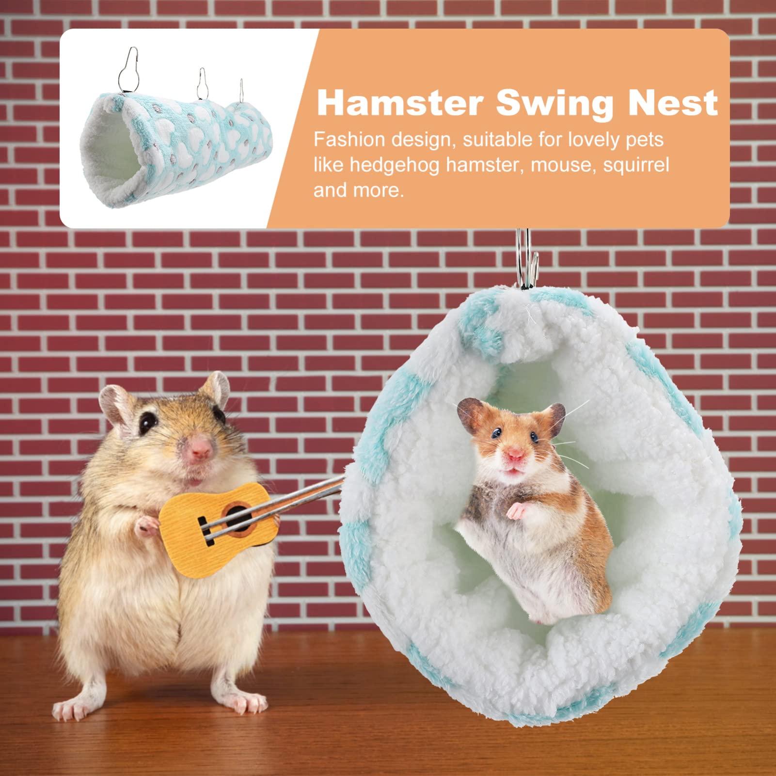 Balacoo Hamster Tunnel Nest & Bunk Bed - Cage Accessories for Small Pets - Play & Sleep Comfort