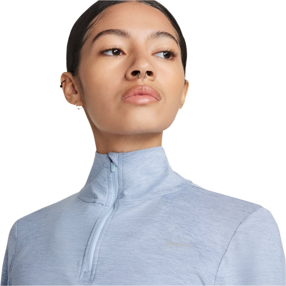 Nike Women's Dri-FIT Swift Element UV Half Zip Running Top - Lightweight Moisture-Wicking Sun Protection for Outdoor Workouts & Jogging
