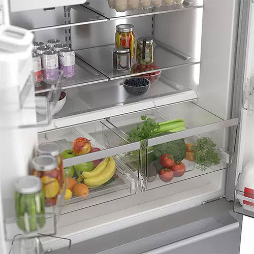 BOSCH 500 Series 36 Inch Counter Depth French Door Refrigerator - Stainless Steel (B36CD50SNS) - Perfect for Modern Kitchens & Open Floor Plans