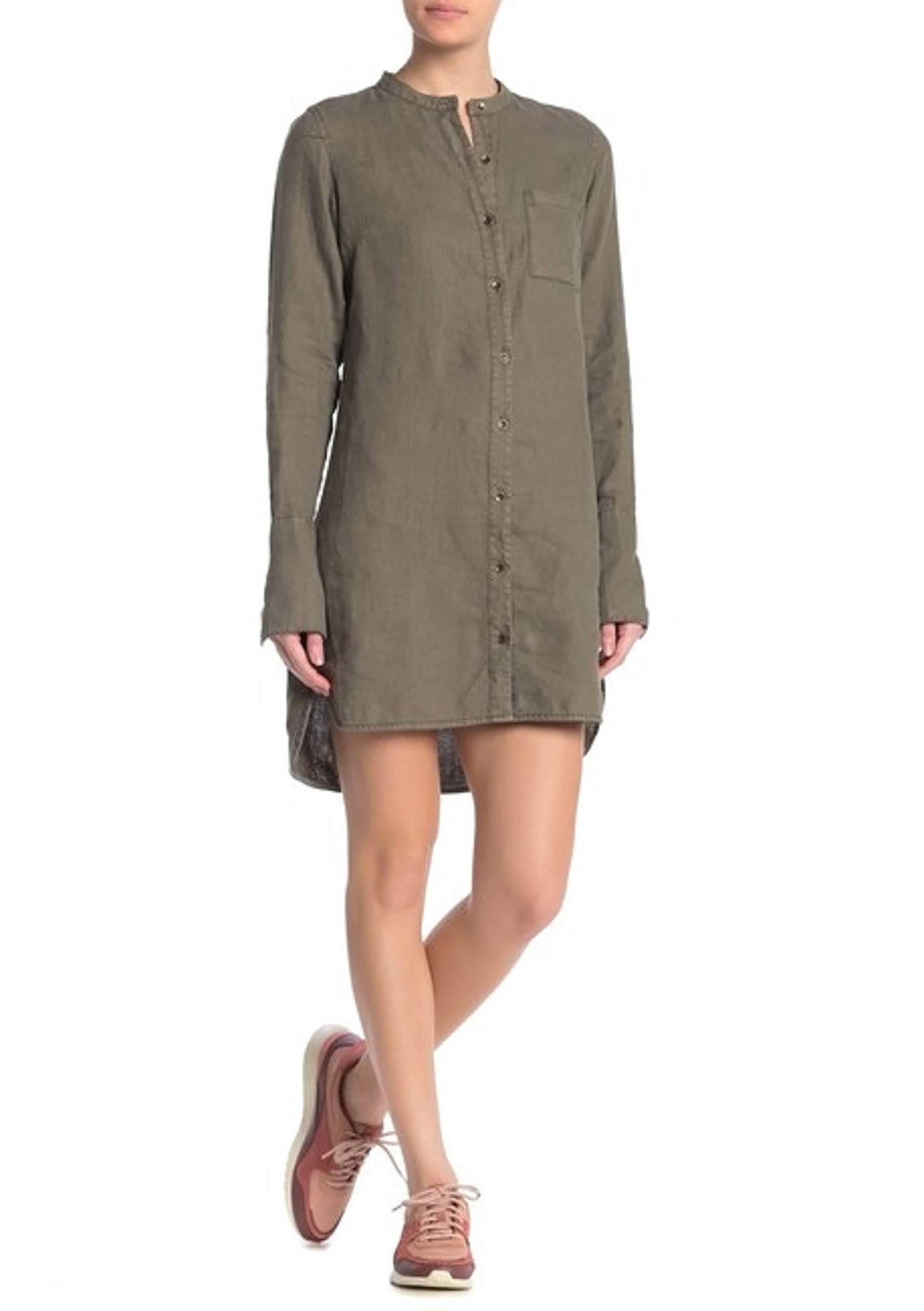 Michael Stars Women's Linen Camo Print Dress - Size Small | Casual Summer Outfit for Beach, Vacation & Everyday Wear