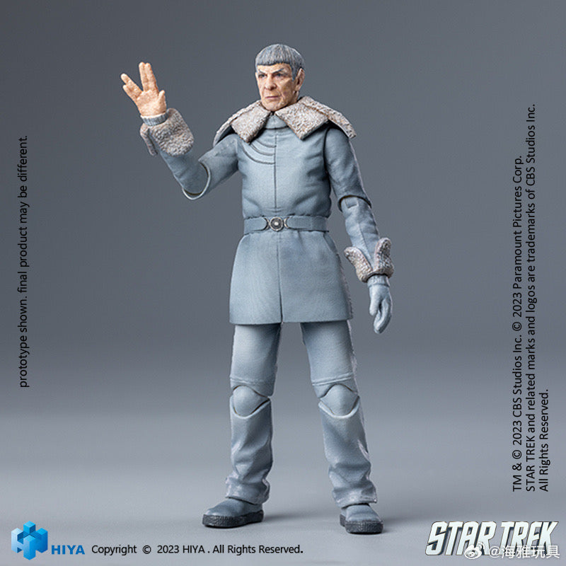 PRE ORDER - 1/18 Scale HIYA 4-Inch Action Figure - Exquisite Mini Series STAR TREK 2009 Spock Prime Collectible - Perfect for Display, Gifts & Star Trek Fans