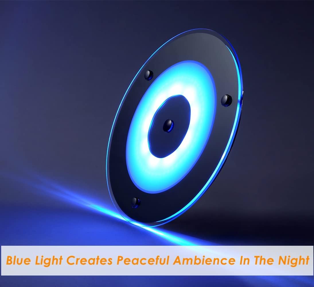 7.3 Inch 12V LED Dome Ceiling Light - 720LM Dimmable RV Boat Camper Van Interior Lighting with Blue Light & Touch Switch (Warm White) | Perfect for Motorhomes, Trucks, Caravans & Marine Applications
