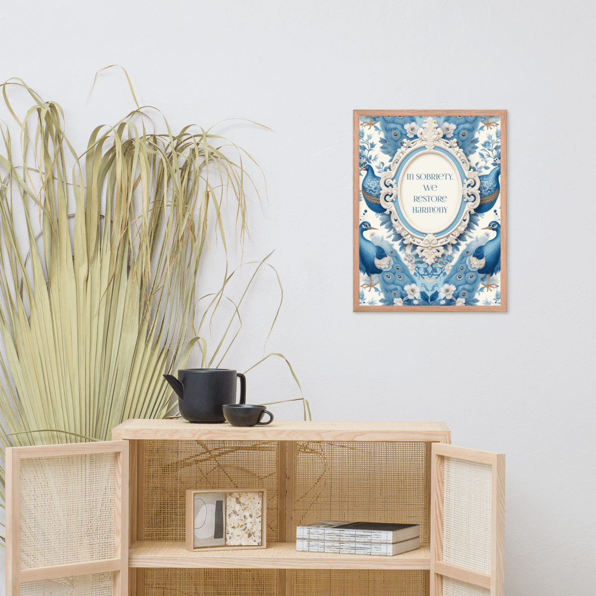 In Sobriety We Restore Harmony - Inspirational Sobriety Wall Art for AA Recovery & Home Decor | Perfect for Addiction Recovery Rooms, Sober Living Spaces & Motivational Gifts